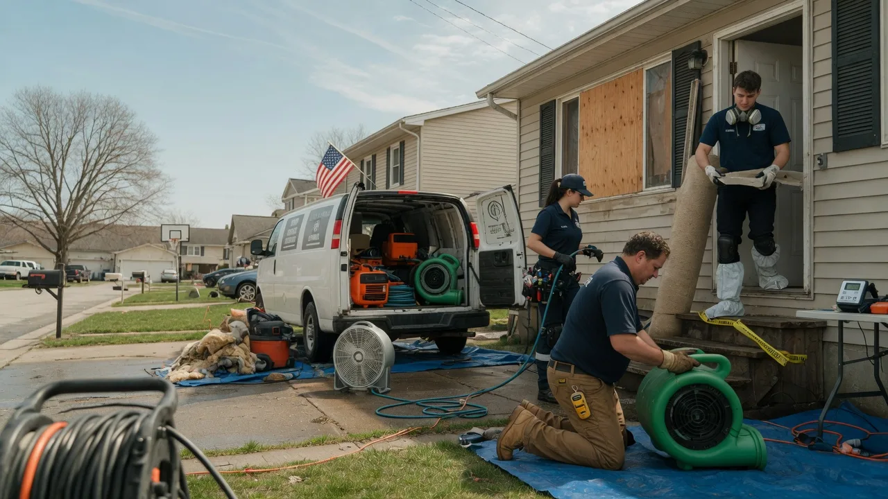 Water Damage Restoration in New Liberty, IA near me